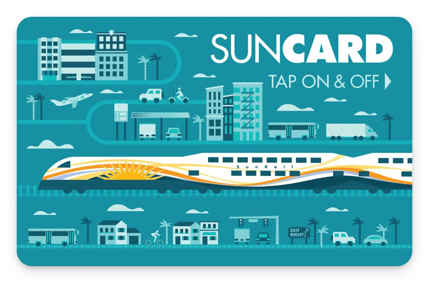 Front of SunRail SunCard