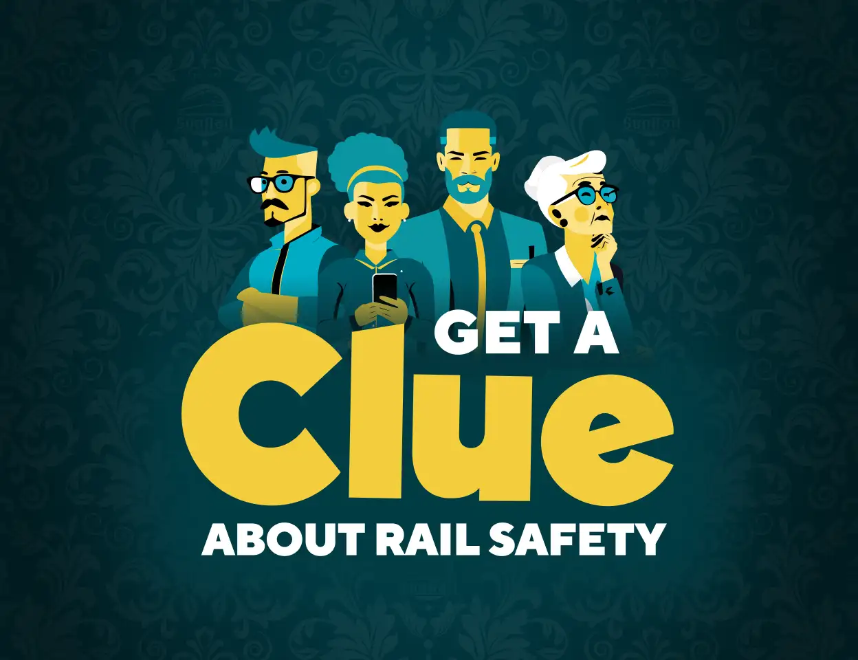 SunRail Train crossing Fairbanks in Winter Park. Get a Clue About Rail Safety